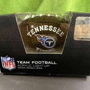OLLIERV NFL Tennessee Titans Light Up Football Christmas Ornament NIB